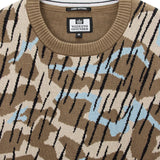 Weekend Offender Difranco Camo Jumper - Tobacco