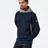 Weekend Offender Bayswater Check Hoodie - Navy