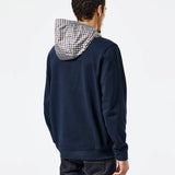 Weekend Offender Bayswater Check Hoodie - Navy