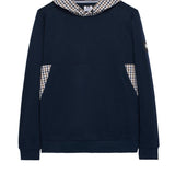 Weekend Offender Bayswater Check Hoodie - Navy