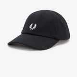 Fred Perry Pique Classic Cap - Black/White