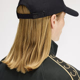 Fred Perry Bold Branding Canvas Cap - Black/Champagne