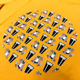 Andy Capp Wallpaper T-Shirt - Yellow