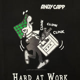 Andy Capp Hard At Work T-Shirt - Black
