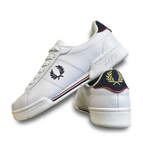 Fred Perry Leather Shoes - White/Navy/Red