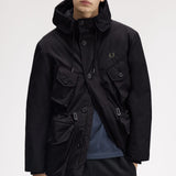Fred Perry Patch Pocket Puffer Jacket - Black