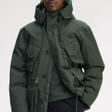 Fred Perry Patch Pocket Puffer Jacket - Court Green