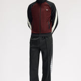 Fred Perry Contrast Sleeve Track Jacket - Bordeaux