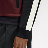 Fred Perry Contrast Sleeve Track Jacket - Bordeaux
