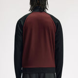 Fred Perry Contrast Sleeve Track Jacket - Bordeaux