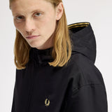 Fred Perry Hooded Brentham Jacket - Black