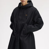 Fred Perry Oversized 2 in 1 Parka - Black