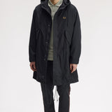 Fred Perry Oversized 2 in 1 Parka - Black