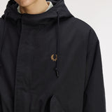 Fred Perry Oversized 2 in 1 Parka - Black