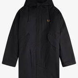 Fred Perry Oversized 2 in 1 Parka - Black