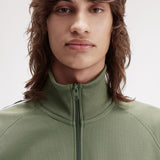Fred Perry Taped Track Jacket - LW Green/Black