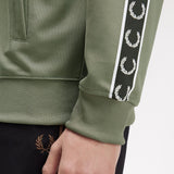 Fred Perry Taped Track Jacket - LW Green/Black