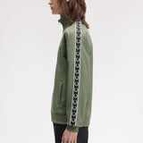 Fred Perry Taped Track Jacket - LW Green/Black