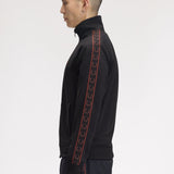 Fred Perry Contrast Tape Track Top - Black