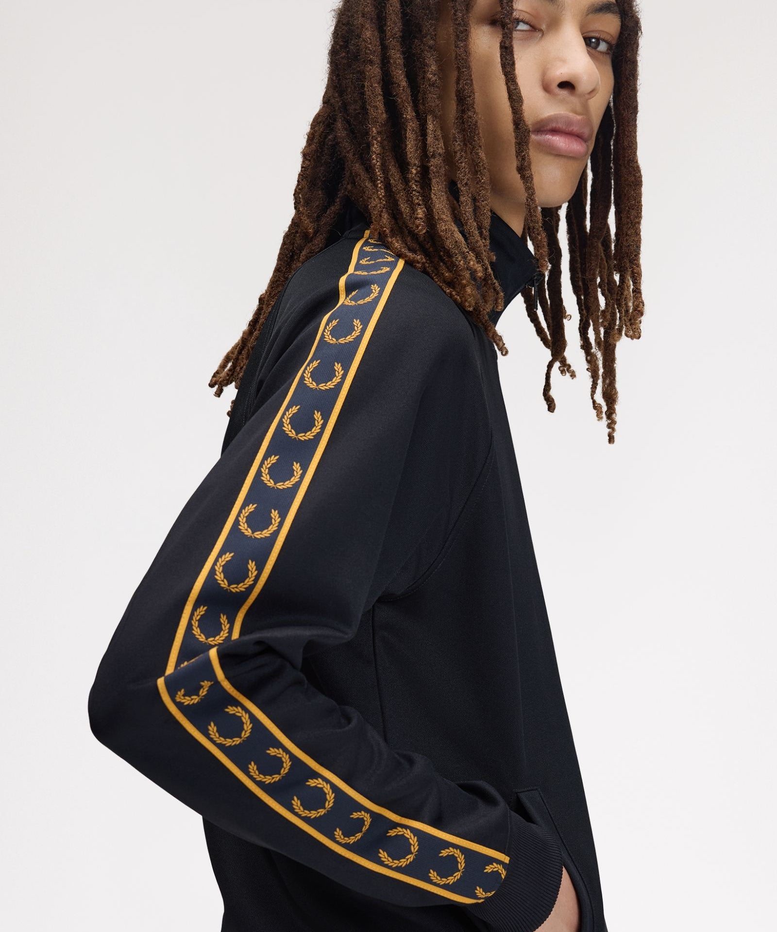 Fred Perry Contrast Tape Track Top - Navy