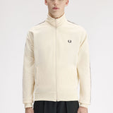 Fred Perry Contrast Tape Track Jacket - Ecru/Navy/Seagrass