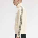 Fred Perry Contrast Tape Track Jacket - Ecru/Navy/Seagrass