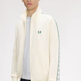 Fred Perry Contrast Tape Track Jacket - Ecru/Sport Green