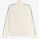 Fred Perry Contrast Tape Track Jacket - Ecru/Sport Green