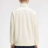Fred Perry Contrast Tape Track Jacket - Ecru/Sport Green