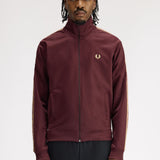 Fred Perry Contrast Tape Track Jacket - Bordeaux/Champagne