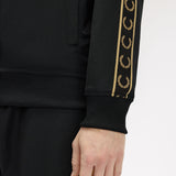 Fred Perry Contrast Tape Track Jacket - Black/Champagne