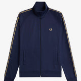 Fred Perry Contrast Tape Track Jacket - Tennis Blue/Champagne