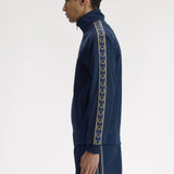 Fred Perry Contrast Tape Track Jacket - Tennis Blue/Champagne