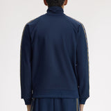Fred Perry Contrast Tape Track Jacket - Tennis Blue/Champagne