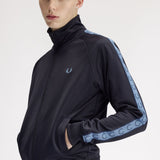 Fred Perry Contrast Tape Track Jacket - Navy/Blue Ace/Tennis Blue