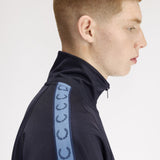 Fred Perry Contrast Tape Track Jacket - Navy/Blue Ace/Tennis Blue