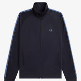 Fred Perry Contrast Tape Track Jacket - Navy/Blue Ace/Tennis Blue