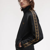 Fred Perry Contrast Tape Track Jacket - Black/Shadedstone
