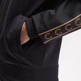 Fred Perry Contrast Tape Track Jacket - Black/Shadedstone