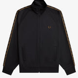 Fred Perry Contrast Tape Track Jacket - Black/Shadedstone