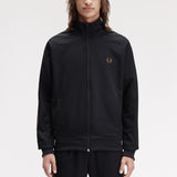 Fred Perry Contrast Tape Track Jacket - Black/Shadedstone