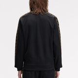 Fred Perry Contrast Tape Track Jacket - Black/Shadedstone