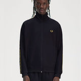 Fred Perry Contrast Tape Track Jacket - Navy/Honeycomb