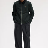 Fred Perry Cotton Caban Jacket - Night Green
