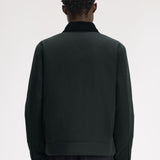 Fred Perry Cotton Caban Jacket - Night Green