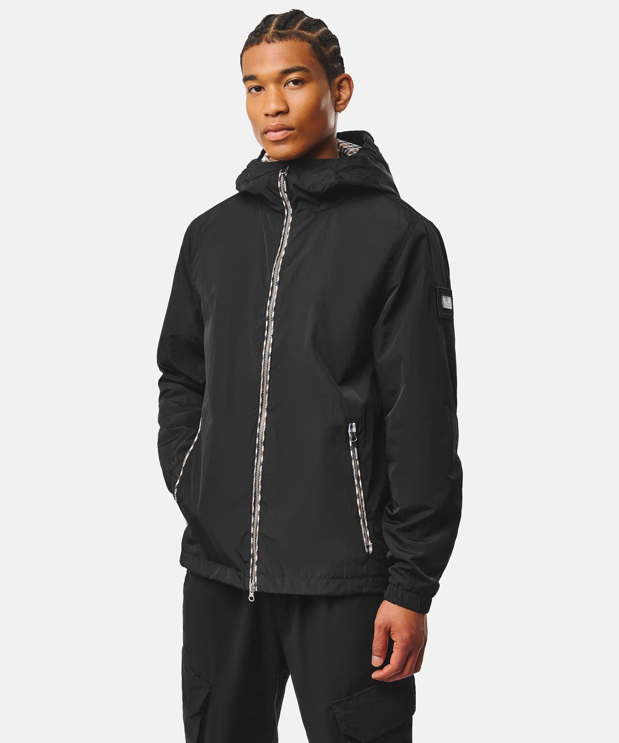 Weekend Offender Campania Check Jacket - Black