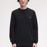 Fred Perry Pique Stitch Jumper - Black