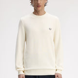 Fred Perry Pique Stitch Jumper - Ecru