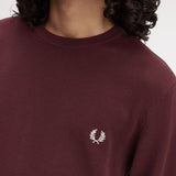 Fred Perry Pique Stitch Jumper - Bordeaux