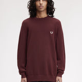 Fred Perry Pique Stitch Jumper - Bordeaux